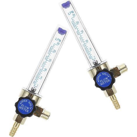 Indicateur de débit de dioxyde de carbone, débitmètre d'argon pour un contrôle précis (2 pièces) (1/5)