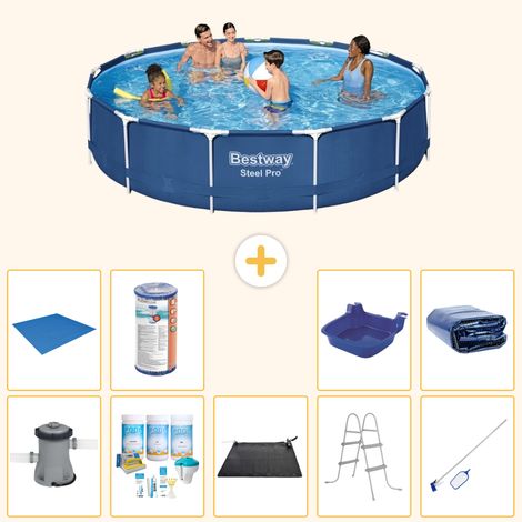 Bestway Bestway Steel Pro Ronde - 396x84 cm - 10-pièces  S21621 (1/4)