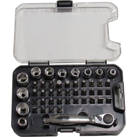 Socket & Wrench Bit Set - DIY Hand Tools Screw Drivers (1/4)