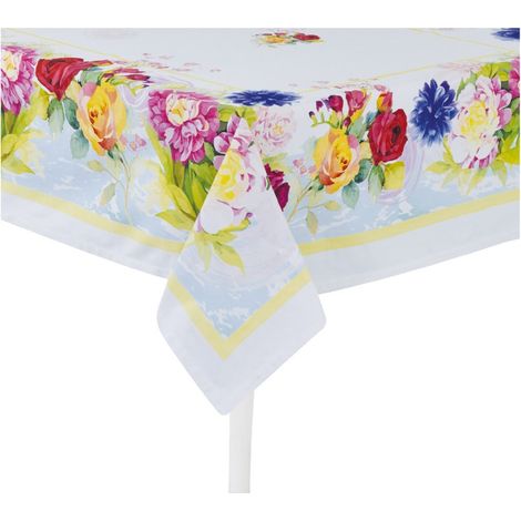 Preziosa Home Tovaglia Raso 140 x 240 Cm con Stampa Digitale Fiori Ass. Poliestere 1 Pz (1/5)