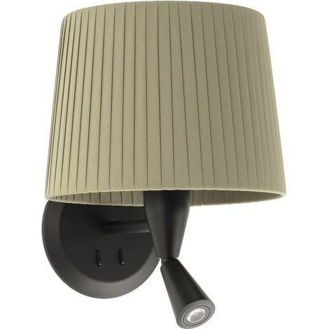 Faro SAMBA - Leselampe Wandleuchte Schwarz, Grün, E27