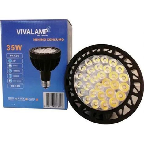 Lampadina led 35w faretto spot-12v- kit 1pz  3000