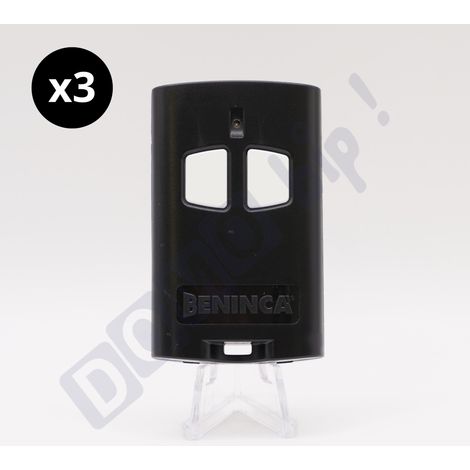 Beninca TO.GO 2 A – Lot de 3 télécommandes 2 canaux 433,92 MHz pour portail/garage – Codage ARC – Compatible ONE.2WO / ONE.2WB / ONE.2WI / ONE.4WB (1/5)