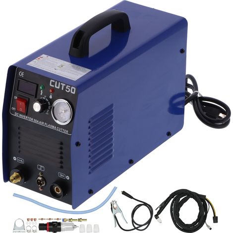 Découpeur Plasma Inverseur DC LCD Numérique CUT50US, Machine de Découpe de Plaques Métalliques Épaisses, Accessoires, Prise 110/220V (1/5)