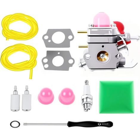 Kit carburatore S-giant 530071811 compatibile con decespugliatori Poulan Zama P4500, PP025, PP125, PP258TP, PP25E, P4500F, C1U-W19 e motore di rasaerba Craftsman 358791010, 358791030, 358791050 (1/5)