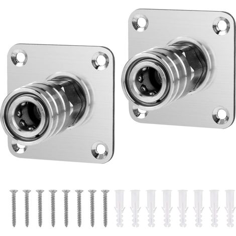 AIDUCHO Support de Canon à Mousse,2 Pièces Support de Pistolet de Nettoyeur Haute Pression en Acier Inoxydable pour Accessoires de Laveuse à Pression de Raccord Rapide 1/4 Pouces,Installation Facile