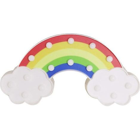 Lampe décorative de plafond en forme d'arc-en-ciel, veilleuse LED à piles, lampe murale ou de table pour chambre à coucher, décoration lumineuse. (1/5)