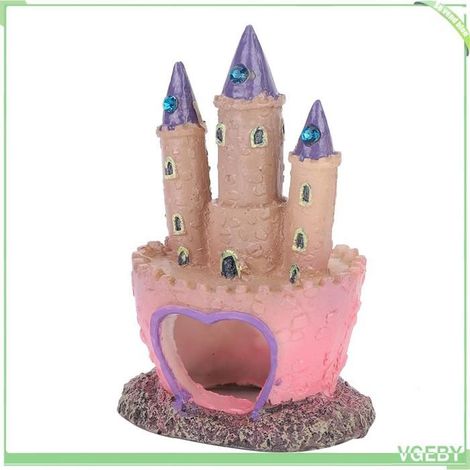 Décoration aquarium - FAFEICY - Château du Harz (dessin animé) - Résine - Abri pour poissons - 136 g (1/4)