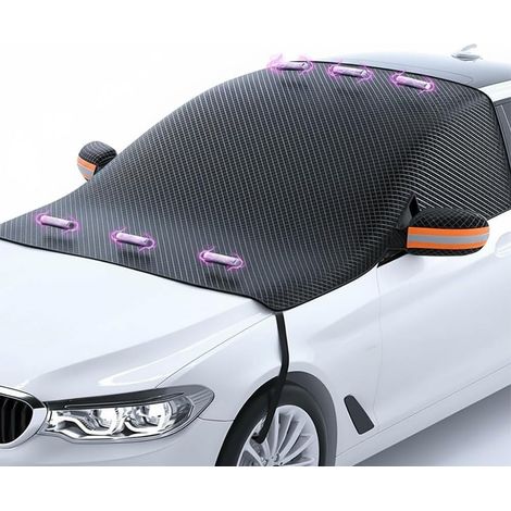 Bâche Pare-Brise Magnétique pour MG ZS(2017-2025 2026), Protection Anti-Givre Hiver & Pare-Soleil UV, Couverture avec Couvre-Rétroviseurs & Crochets de Sécurité (1/5)