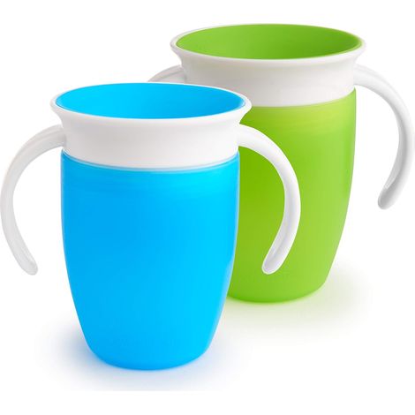 Miracle 360 ​​Trainerbecher, grün/blau, 240 ml, 2 Stück