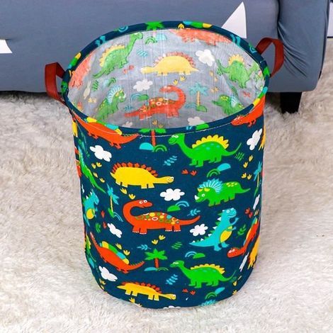 Panier De Rangement, Panier De Rangement En Tissu Panier À Linge Sale Panier À Linge Sale Pliable À Double Poignée (Vert) (1/3)