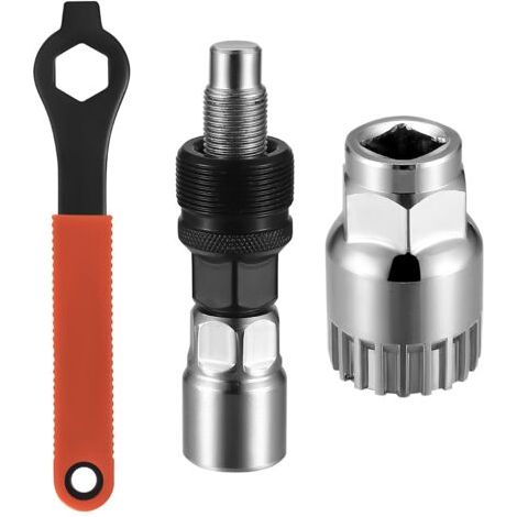 Sollbry Extracteur de Manivelle de Vélo, Extracteur de Manivelle de Pédalier de Vélo, Demonte Pedalier Velo Trousse de Réparation, Outil D'extraction de Manivelle, Extracteur de Pédalier de Vélo, 3 Pi (1/5)