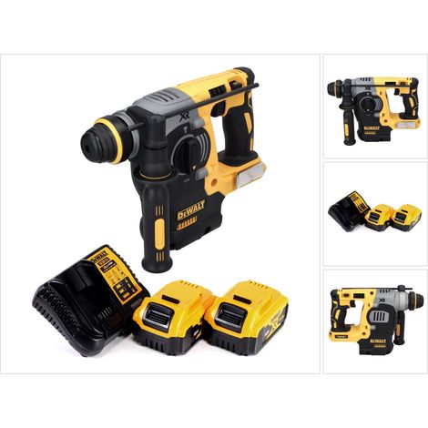 Dewalt – Perforateur-burineur sans fil 18V – 2,1J SDS Plus – Moteur Brushless – 2 batteries 5Ah – Chargeur inclus (1/5)