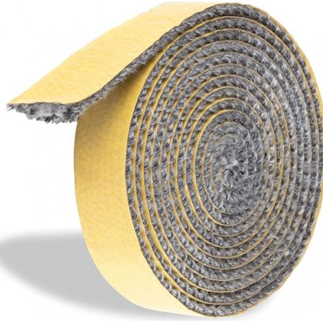 Joint Insert Cheminée, Joints Tressé Auto-adhésive pour Poêle, Cheminée, Tube Poele, Porte de Four, Joints D'étanchéité Résistante à la Chaleur (3mm x 20mm x 2m) (1/5)