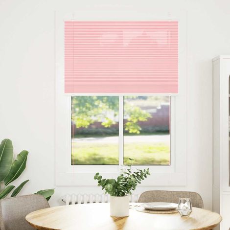 Maison Exclusive - Tenda Plissettata Rosa 90x150 cm Larghezza Tessuto 89,4 cm