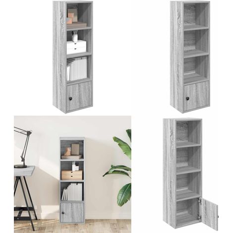 vidaXL Bücherregal Grau Sonoma 31x24x102 cm Holzwerkstoff (1/5)