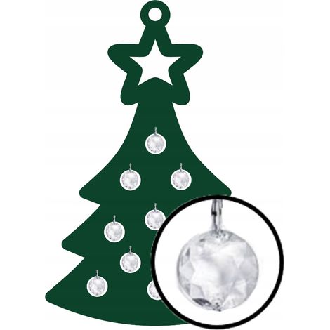 Weihnachtsbaumschmuck mit GLAMU-Kristallen