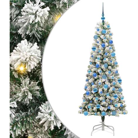 Sapin de Noël Arbre de Noël Artificiel à Branches Articulées 180 cm (1/5)
