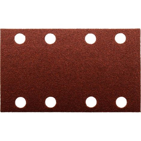 Papel de lija Makita 80 x 133 mm, K60, 10 uds. 80 x 133 mm - K60 - 10 uds. - 8 agujeros