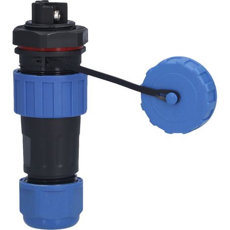 Écrou arrière du connecteur étanche IP68, prise d'alimentation aviation 250V câble LP202 broches. (1/5)