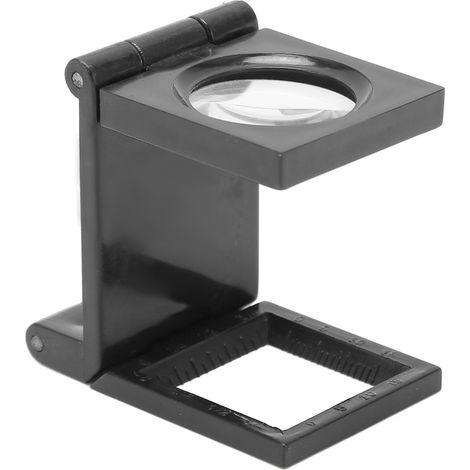 Loupe de poche pliable 10X avec lentille en verre optique, idéale pour la lecture des seniors et l'inspection détaillée. (1/5)