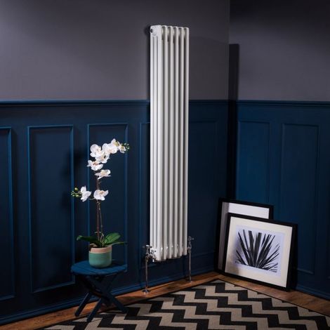 WarmeHaus Traditional Radiator White Triple Panel 1500x292mm (1/5)