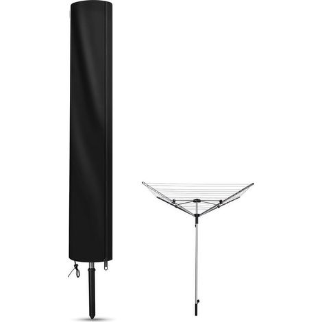 Housse de protection pour séchoir rotatif – Tissu Oxford 420D – Résistante UV et imperméable – Longueur 180 cm – Fermeture éclair (1/5)