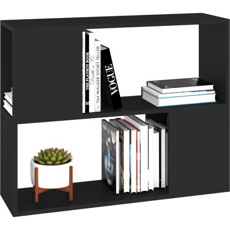 Etagère basse Noir 80x24x63 (1/5)