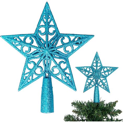 14.5cm Star Tree Topper Ice Blue (1/5)