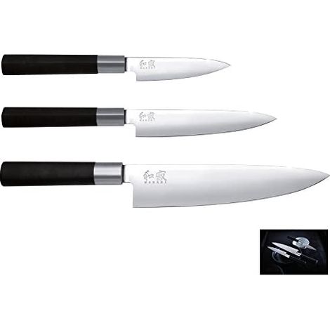 Kai Wasabi Black cuchillo de cocina hoja 20 cm negro (1/2)