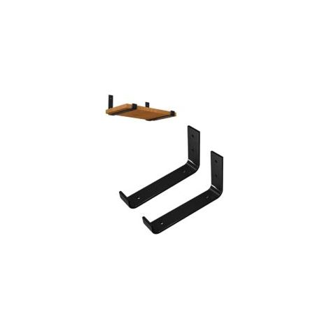 Bardusch-Lot de 2 équerres à Fixer au Mural industrielles Robustes pour étagère Flottant, Supports d’Angle pour Tablette Rustique Industriel(15cm)