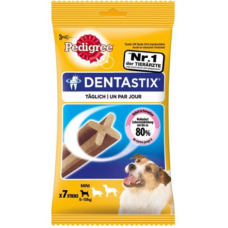 Multipack da 10 confezioni di pedigree dentastix per cani piccoli 7 sticks ciascuna