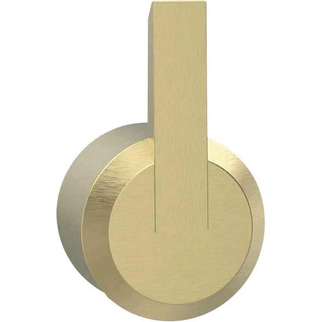 Gancio singolo in acciaio finitura oro spazzolato - Stapol
