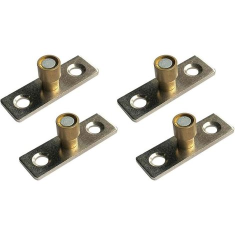 Lot de 4 guides de porte coulissante, 10 mm de diamètre pour porte d'armoire de maison, sol (1/5)