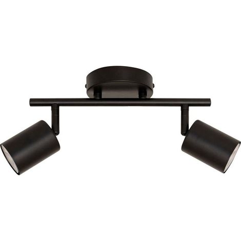 Applique murale 2 spots orientables Vico 16cm noire (1/5)