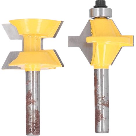 fraises à tenon combinées à queue de 8 mm et angle de 120° pour le travail du bois, outil de fraisage, couteau de scie sauteuse et outil de gravure (1/5)