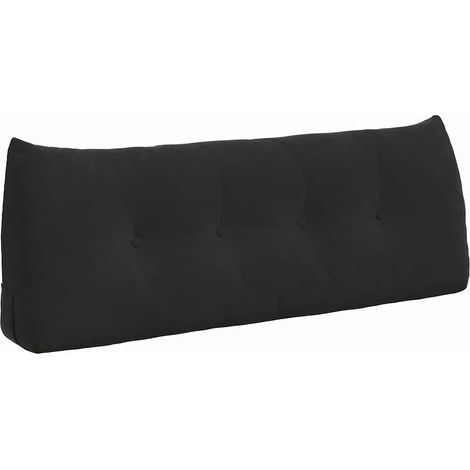 Coussin de Dos Noir 120 x 24 x 50 cm Velours (1/5)