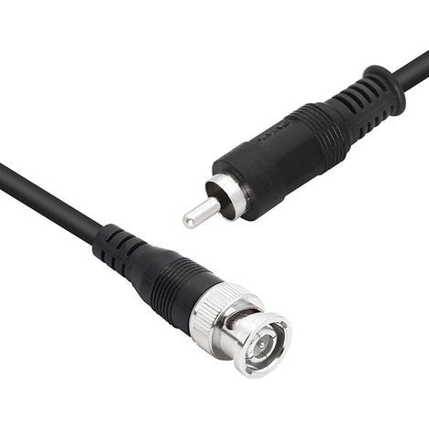 Câble adaptateur BNC vers RCA 75 Ohm BNC mâle vers RCA mâle Câble coaxial RG59U (1M/3.3FT) (1/5)