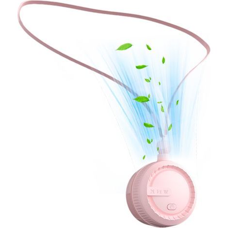Ventilatore da collo USB portatile, rinfrescante personale per il collo, silenzioso e a mani libere, mini condizionatore d'aria ricaricabile per il collo. (1/5)