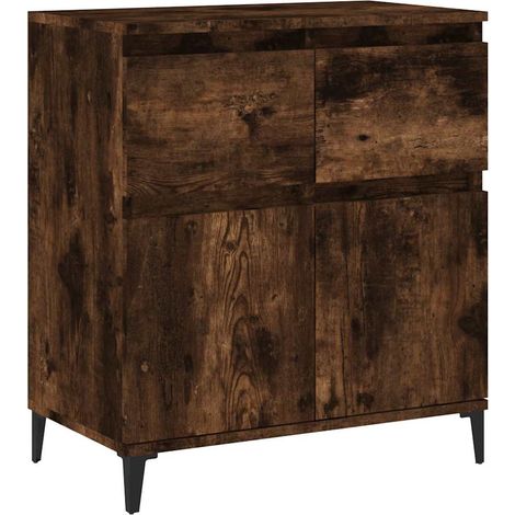 Sideboard/Anrichte/Buffet Räuchereiche 60x35x70 cm Holzwerkstoff LXWW651280 (1/5)