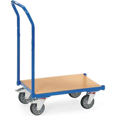 Fetra Eurokasten-Roller mit Holzwerkstoffplatte ohne Rand und Schiebebügel (1/2)