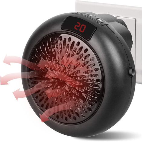 Chauffage électrique portable Wonder Heater 900 W, réglable de 15 °C à 32 °C