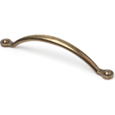 Poignée de meuble en zamak finition cuir – Entraxe 160mm – Dimensions 175x16x36mm – Pour bois dur – REI (1/2)