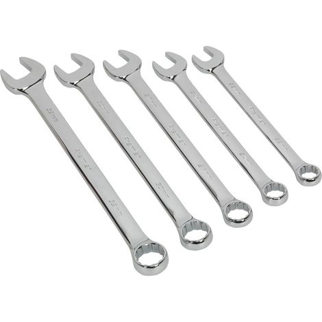 Sealey Combination Spanner Set 5pc Jumbo Metric AK6329