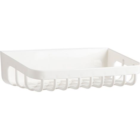 Étagère flottante de salle de bain, fixation murale, sans perçage, en PP, pour organiser votre douche. (1/5)