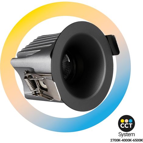 Downlight LED extérieur 6W - CCT - Puce OSRAM - Driver PHILIPS - - Noir