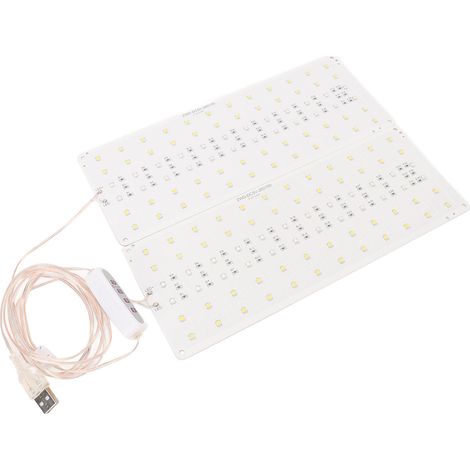 Panneau LED de culture ultra fin réglable 5 intensités sous meuble pour plantes germination floraison fructification (1/5)
