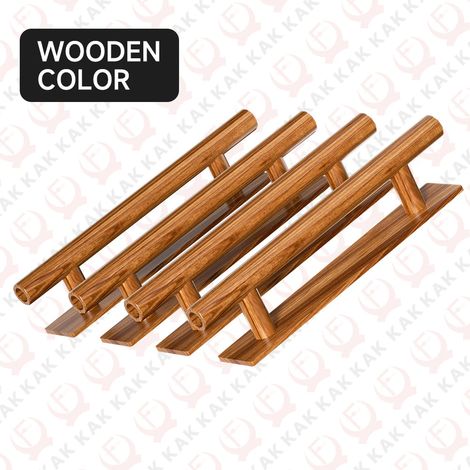 (4 pièces - couleur bois naturel) Poignées de placard de cuisine, poignées de meubles, quincaillerie de porte