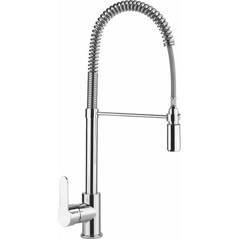 Rubinetto Cucina Miscelatore Monocomando Doccetta Estraibile Apell APG8993CR Cromato (1/2)
