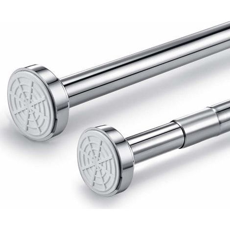 Tringle Télescopique - Acier Inoxydable - 45 À 60 Cm Réglable Sans Perçage - Pour Rideau De Douche Et Rangement - 1 Pièce (1/5)